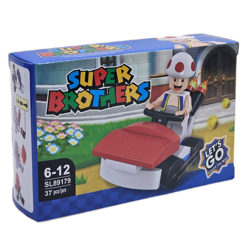 ساختنی 37 تکه ناب سل مدل ماریو ماشین سوار کد 37PCS/PZS SUPER BROTHERS SL89179 NO.3