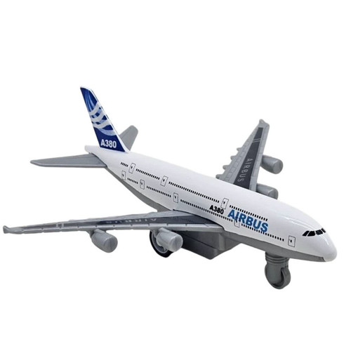 هواپیما بازی ناب سل مدل ایرباس A380 فلزی عقب کش کد AIRBUS A380 AIRCRAFT NAAB002