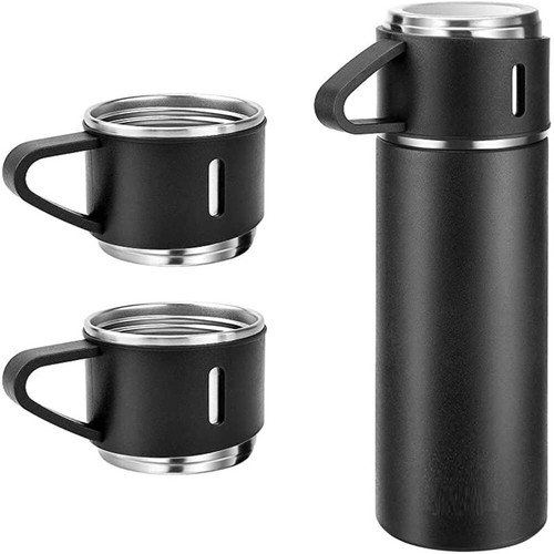 فلاسک مدل سه گنجایش 0.5 لیتر به همراه لیوان بسته 3 عددی