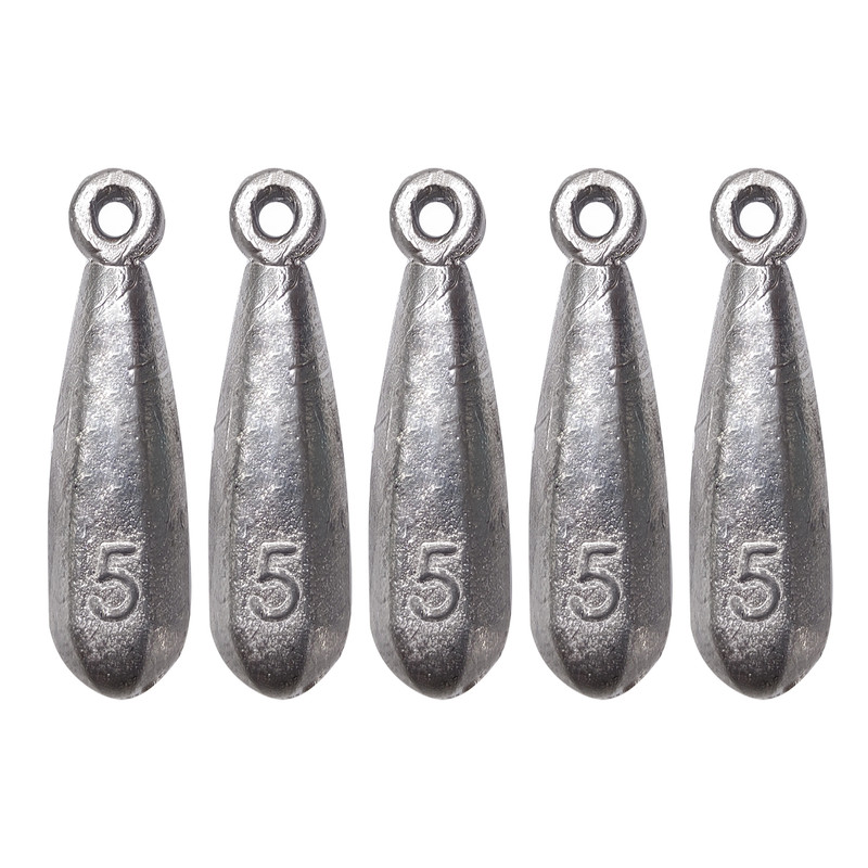 سرب ماهیگیری مدل اشکی کد 140g-5 بسته 5 عددی
