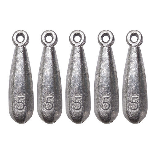 سرب ماهیگیری مدل اشکی کد 140g-5 بسته 5 عددی