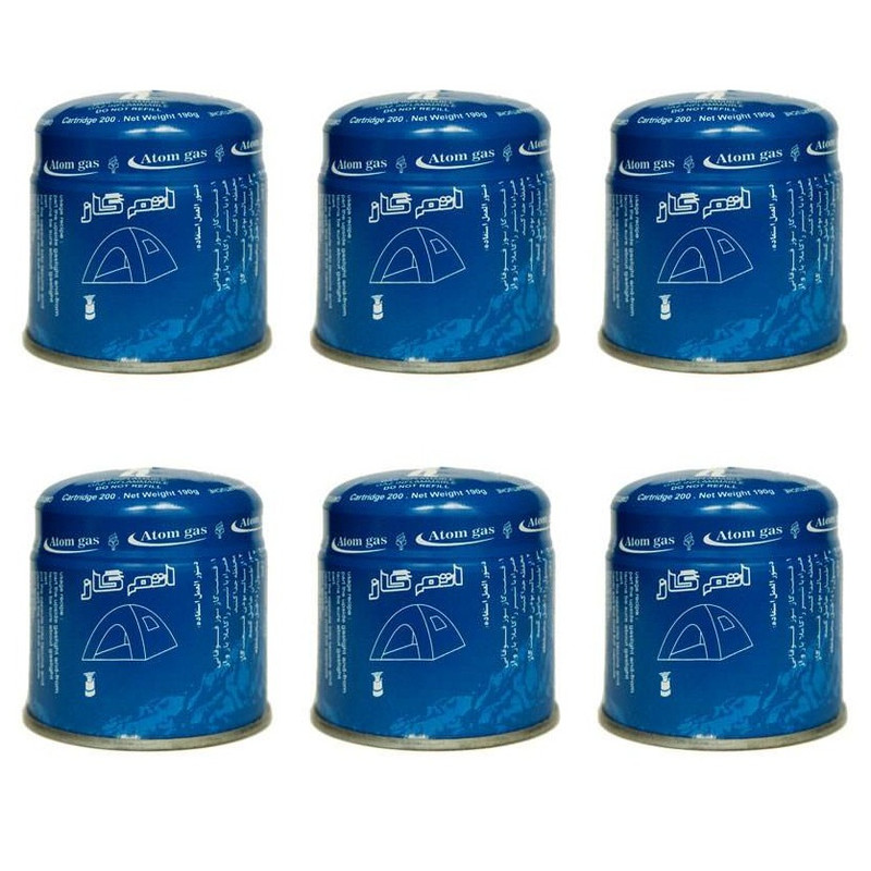 کپسول گاز 190 گرمی اتم گاز مدل AR6 بسته 6 عددی
