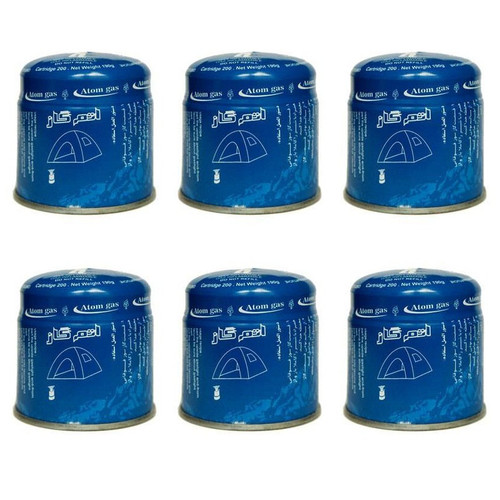 کپسول گاز 190 گرمی اتم گاز مدل AR6 بسته 6 عددی
