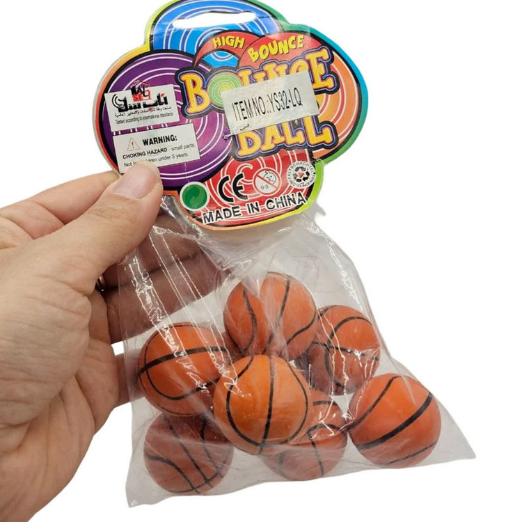 اسباب بازی بسکتبال ناب سل مدل توپ مینی فانتزی کد BOUNCE BALL NAAB001 مجموعه 8 عددی