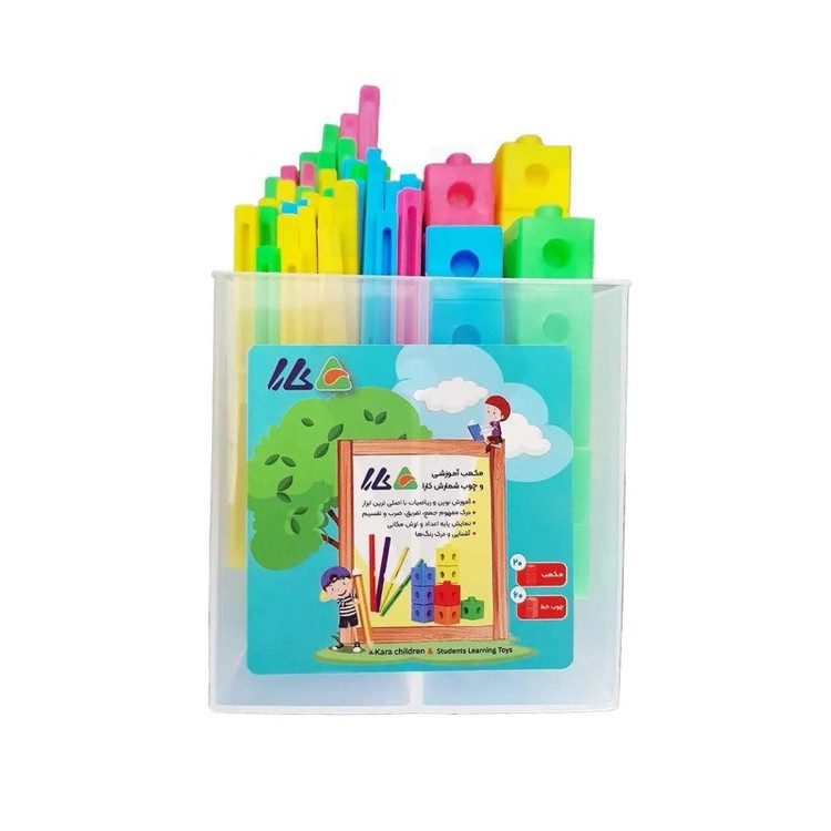 بازی آموزشی ریاضی کارا مدل مکعب چینه و چوب خط کد 1-5965
