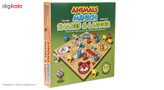 بازی منچ و مارپله تخته چوبی مدل Animals
