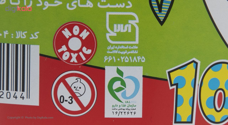 خمیربازی 10 رنگ توتو مدل 57