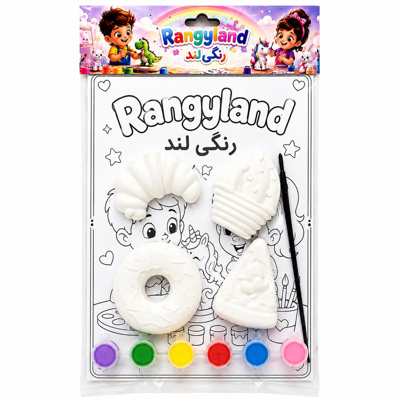 پک رنگ آمیزی مجسمه مدل شیرینی