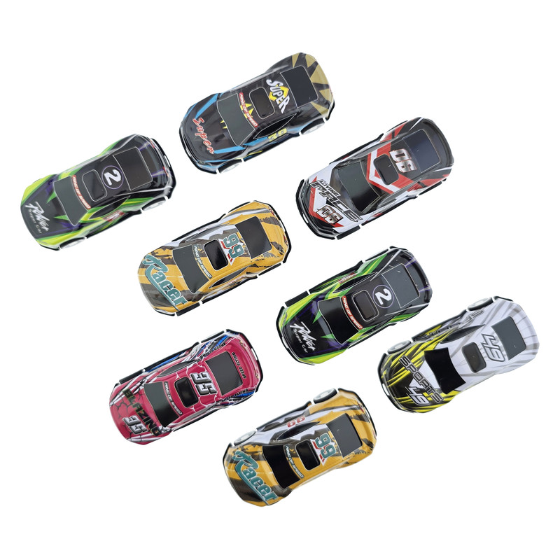 ست ماشین بازی عقبکش طرح Mini Car مدل MF5508، طرح اسپرت و مسابقهای، مقیاس 1:64، بدنه فلزی، مجموعه 8 عددی