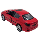 ماشین بازی سواری ناب سل مدل Peugeot 207 metallic musical with pull-back lights، موزیکال، چراغدار و عقبکش با درهای بازشو