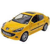 ماشین بازی سواری ناب سل مدل Peugeot 207 metallic musical with pull-back lights، موزیکال، چراغدار و عقبکش با درهای بازشو