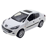 ماشین بازی سواری ناب سل مدل Peugeot 207 metallic musical with pull-back lights، موزیکال، چراغدار و عقبکش با درهای بازشو