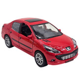 ماشین بازی سواری ناب سل مدل Peugeot 207 metallic musical with pull-back lights، موزیکال، چراغدار و عقبکش با درهای بازشو