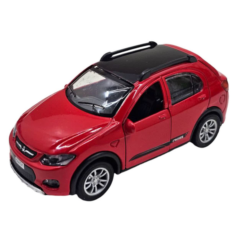 ماشین بازی سواری فلزی ناب سل مدل QUICK BLACK ROOF، عقب‌کش، چراغدار و موزیکال
