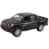 ماشین بازی ناب سل مدل تویوتا هایلوکس دو کابین فلزی چراغدار موزیکال کد Toyota Hilux Double Cab Metal with Lights& Musical