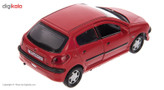 ماشین بازی فلزی مدل Peugeot 206 اسپرت عقبکش با درهای بازشو، نور و صدا