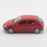 ماشین بازی فلزی مدل Peugeot 206 اسپرت عقبکش با درهای بازشو، نور و صدا