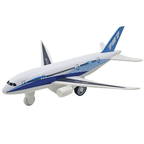 هواپیما بازی ناب سل مدل بوئینگ ایرلاین 787 فلزی عقب کش کد BOEING AIRLINE 787 AIRCRAFT NAAB001