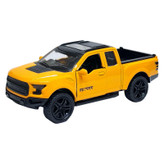 ماشین بازی آفرود فلزی طرح فورد RAPTOR عقبکش با در و صندوق بازشو، چراغ و افکت صوتی، طراحی دقیق و حرکت جلو و عقب
