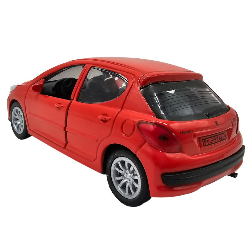 ماکت ماشین ناب سل مدل پژو 207 فلزی عقب کش کد Peugeot 207 metal pull back naab006 scale 1:48
