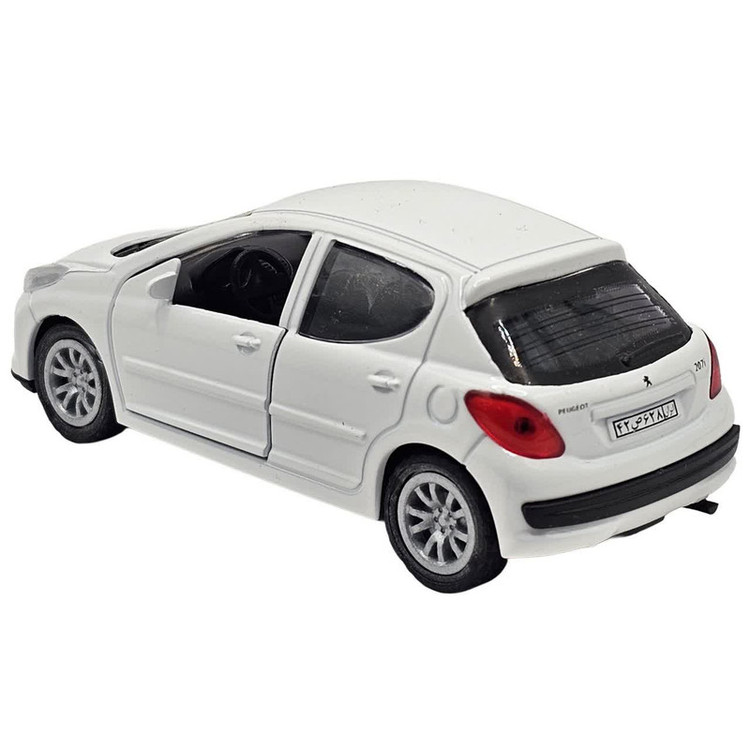 ماکت ماشین ناب سل مدل پژو 207 فلزی عقب کش کد Peugeot 207 metal pull back naab006 scale 1:48