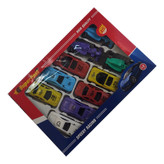 مجموعه 10 عددی ماشین بازی مسابقهای مدل speedy racing مناسب برای بالای 3 سال، با بدنه پلاستیکی و 4 چرخ