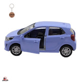 ماکت ماشین فلزی عقبکش، موزیکال و چراغدار ناب سل مدل Kia Picanto با درهای بازشو