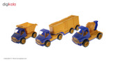ماشین راه سازی اسباب بازی روی دی توی مدل Cunstruction Truck مجموعه 3 عددی