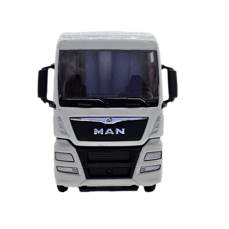 ماشین بازی تریلی کشنده فلزی ناب سل مدل MAN TGX XXL عقبکش مقیاس 1:64