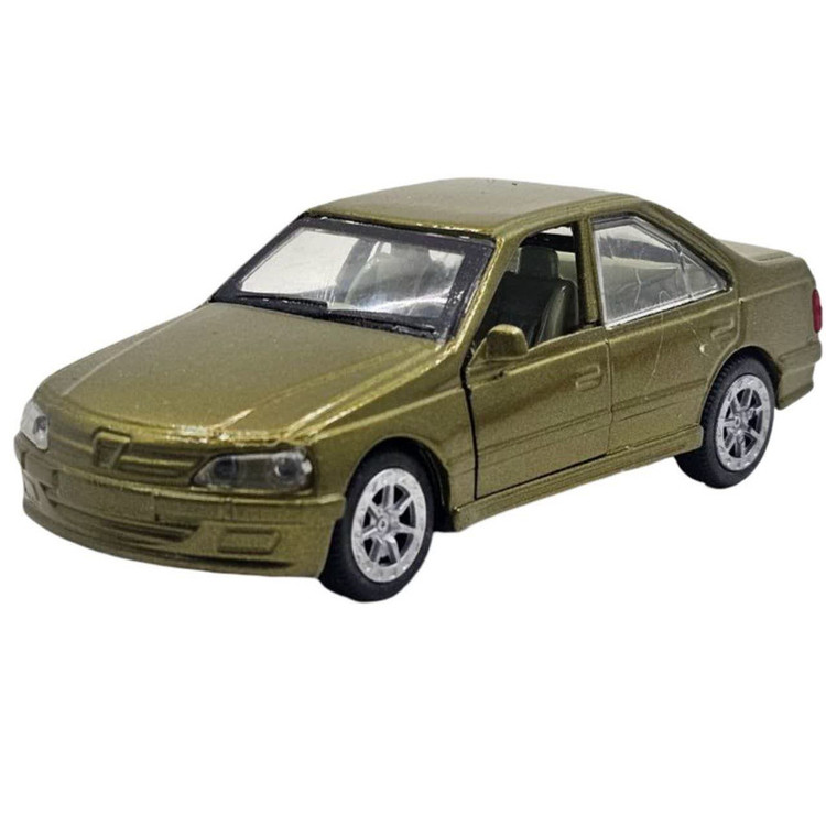 ماشین بازی ناب سل مدل پژو پرشیا (پارس) فلزی عقب کش کد Peugeot Persia Metal Pull Back craem trim naab002
