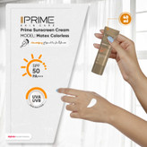 کرم ضد آفتاب و ضد چروک بی رنگ پرایم مدل Matex Colorless SPF50 مناسب انواع پوست حجم 40 میلی لیتر