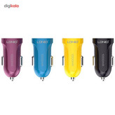 شارژر فندکی الدینیو مدل DL-C17 همراه با کابل microUSB