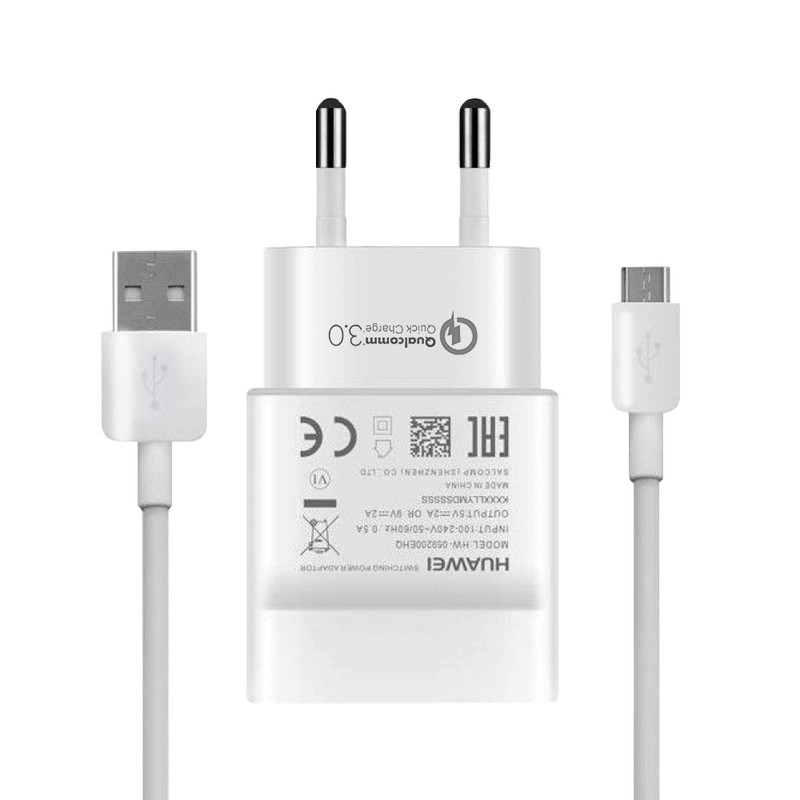 شارژر دیواری  مدل HW-059200EHQ-QC3 به همراه کابل تبدیل microUSB
