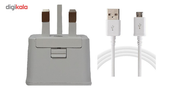 شارژر دیواری مدل ETA-U90UWE همراه با کابل MicroUSB
