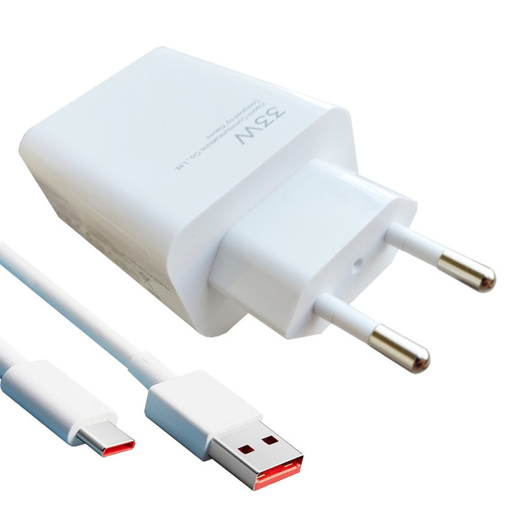 شارژر دیواری شیائومی مدل Poco X3 pro به همراه کابل تبدیل USB-C