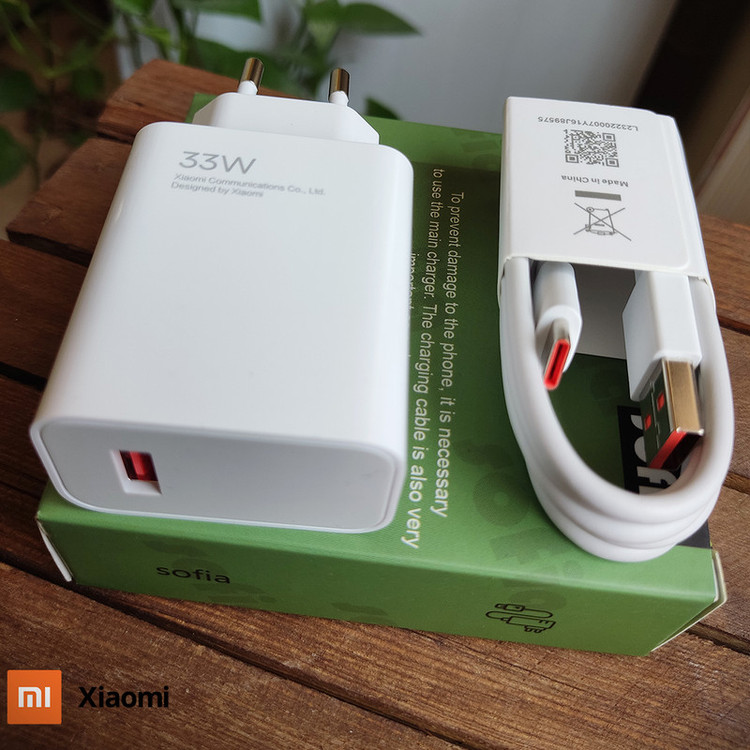 شارژر دیواری مدل 33وات توربو به همراه تبدیل USB-C