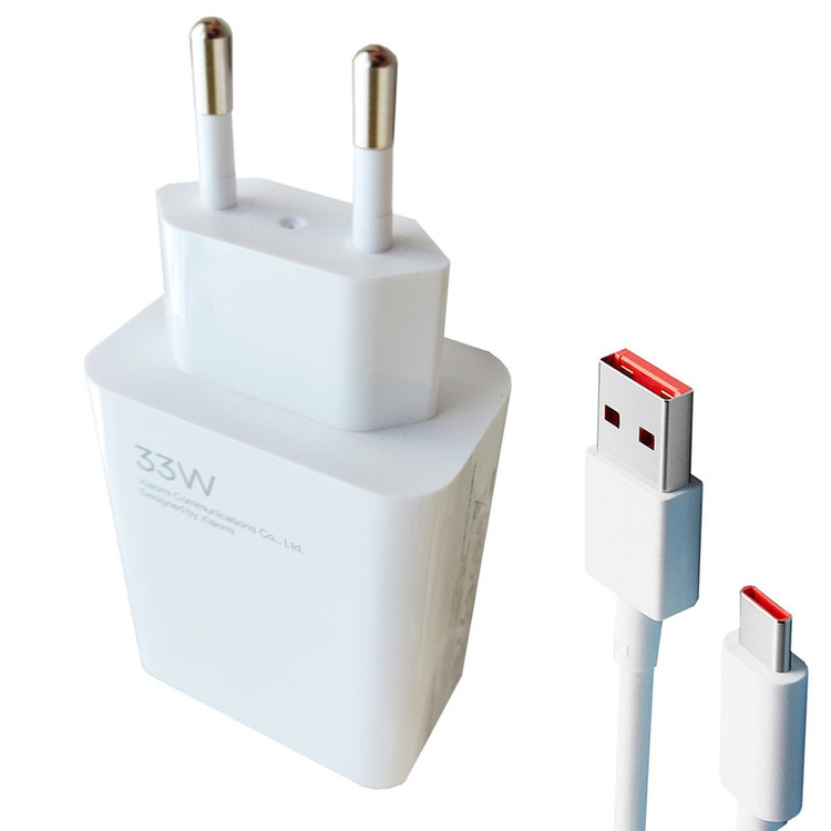 شارژر دیواری مدل 33وات توربو به همراه تبدیل USB-C
