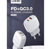 شارژر دیواری الدینیو مدل A2313C به همراه کابل تبدیل USB-C