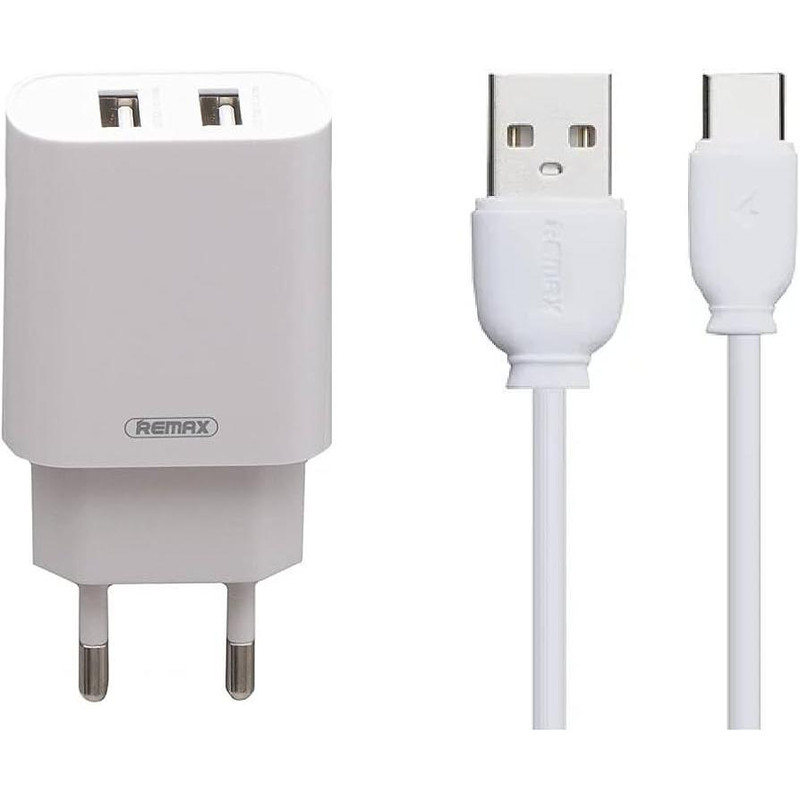 شارژ دیواری ریمکس مدل RP-U35 به همراه کابل تبدیل USB-C