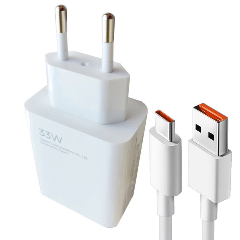 شارژر دیواری 33 وات مدل NOTE 12 به همراه کابل USB-C
