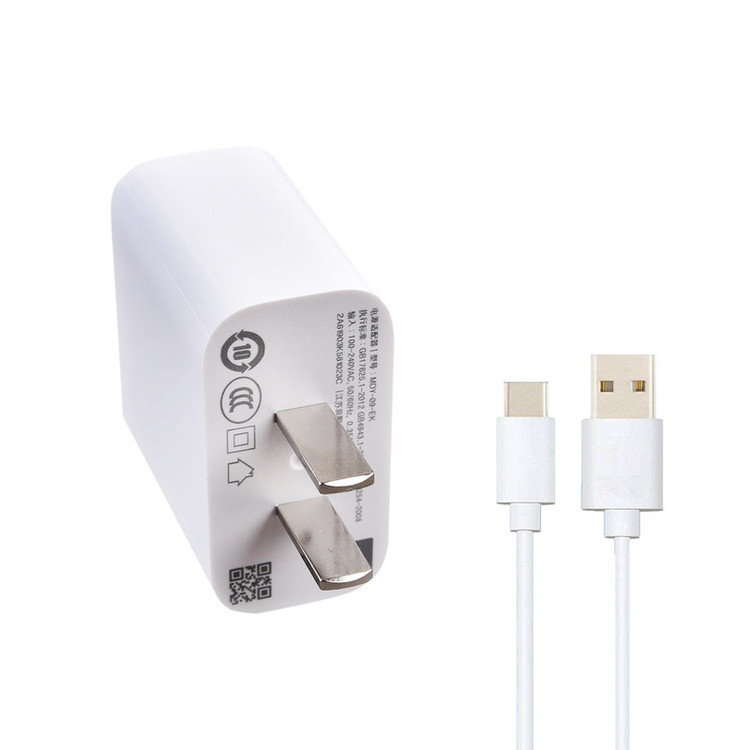 شارژر دیواری مدل MDY-09-EK به همراه کابل تبدیل USB-C