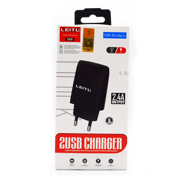 شارژر دیواری لیتو مدل LH - 19 به همراه کابل تبدیل USB-C