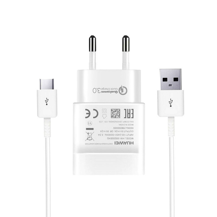 شارژر دیواری هوآوی مدل HW059200 FAST به همراه کابل تبدیل USB-C