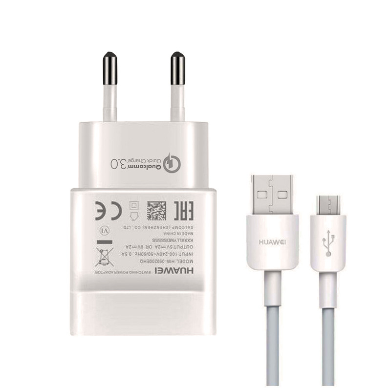 شارژر دیواری مدل QualComm 3.0 به همراه کابل تبدیل USB به microUSB طول 1.2 متر