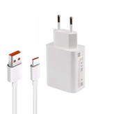 شارژر دیواری مدل note 10s به همراه کابل تبدیل USB-C