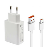 شارژر دیواری کد 33 به همراه کابل تبدیل USB-C