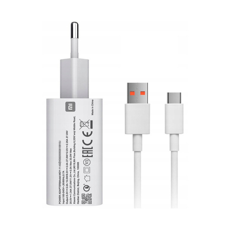 شارژر دیواری کد 33 به همراه کابل تبدیل USB-C