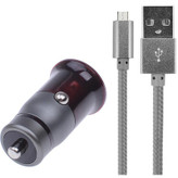 شارژر فندکی الدینیو مدل C304Q به همراه کابل تبدیل USB-C