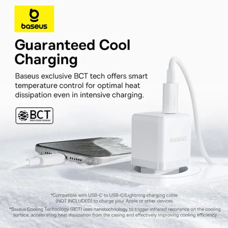 شارژر دیواری 30 وات بیسوس مدل Palm 1C 30W EU