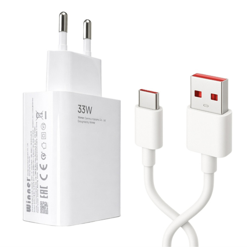 شارژر دیواری 33 وات وینر مدل Wc13 به همراه کابل USB-C